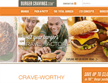 Tablet Screenshot of burgercravings.com